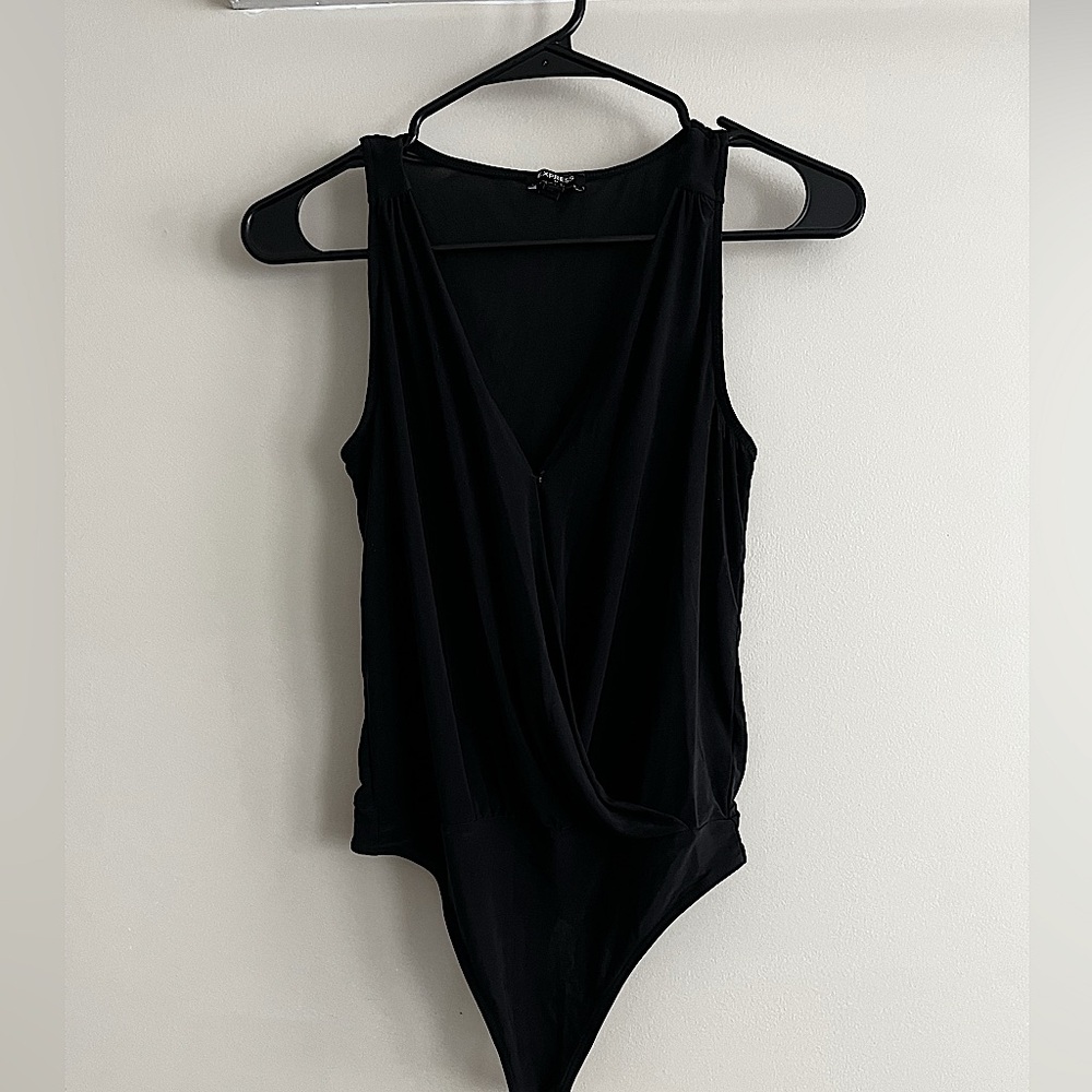 Express Black V-neck Body Suit
